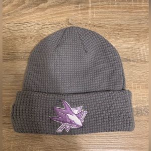 Fanatics San Jose Sharks Hockey Fights Cancer Beanie